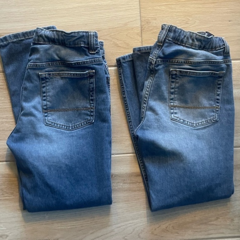 TWO Pair: Boys' Stretch Skinny Fit Jeans - Cat & Jack Medium Wash